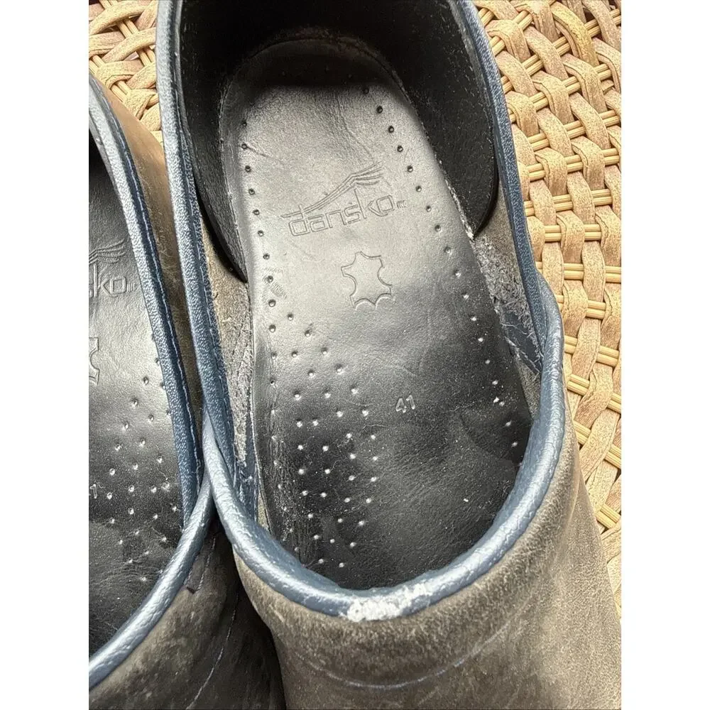 Dansko Black Leather Mules - Picture 8 of 14